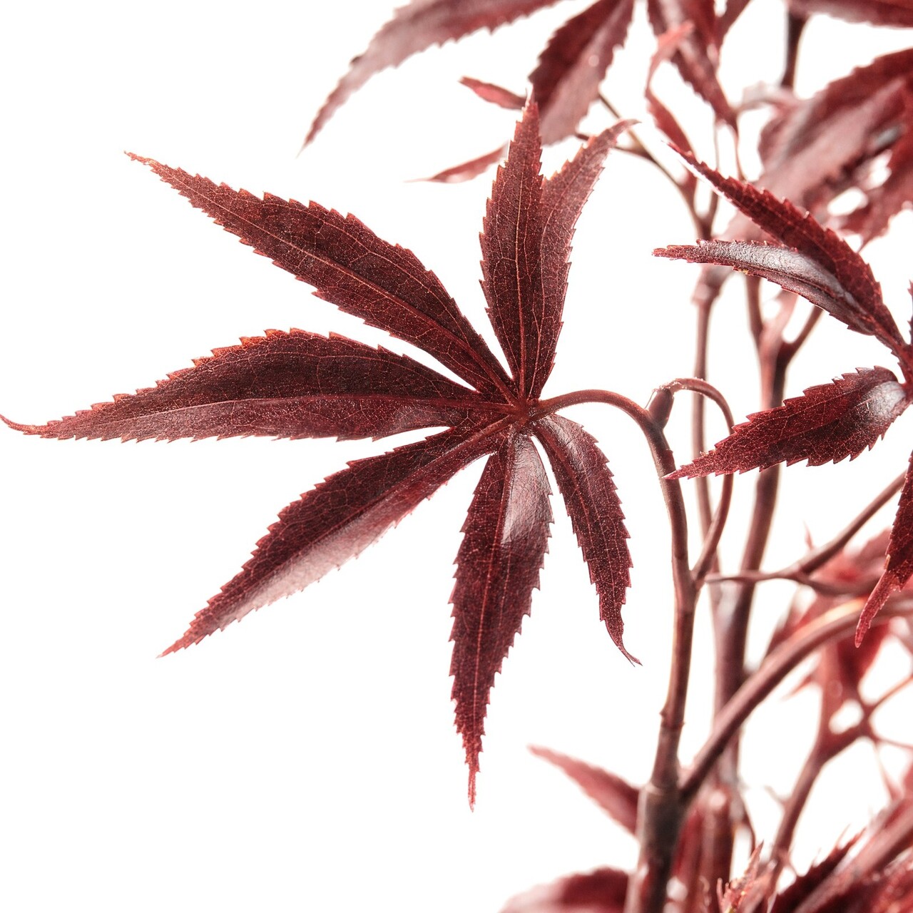 Esdoorn kunsttak rood 65 cm – brandvertragend & UV-bestendig