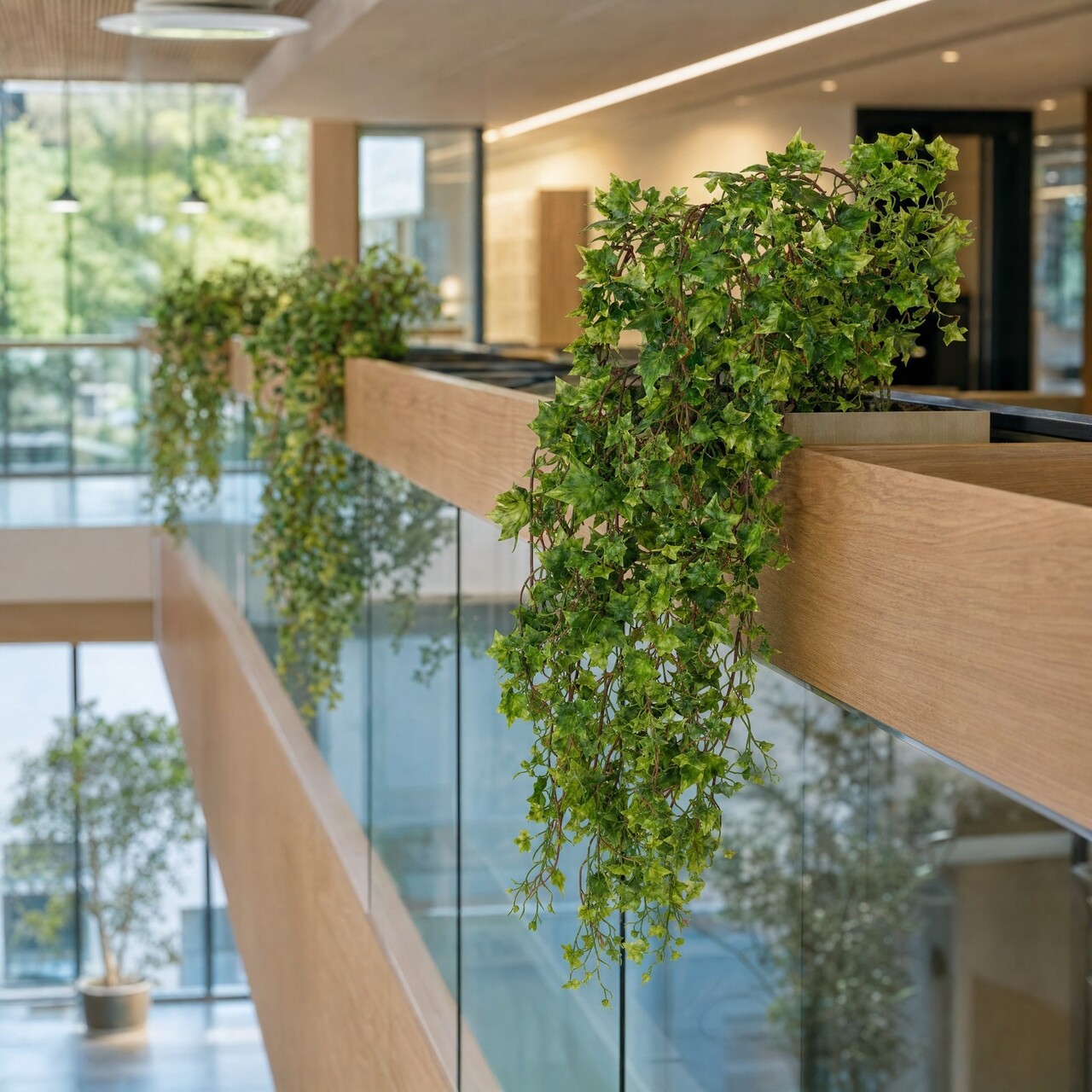 Hedera kunsthangplant 80 cm groen – UV-resistent
