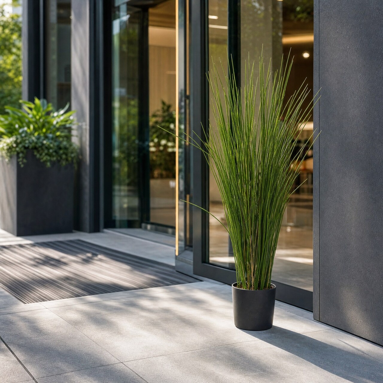 Gras kunstplant 83 cm in pot – UV-bestendig