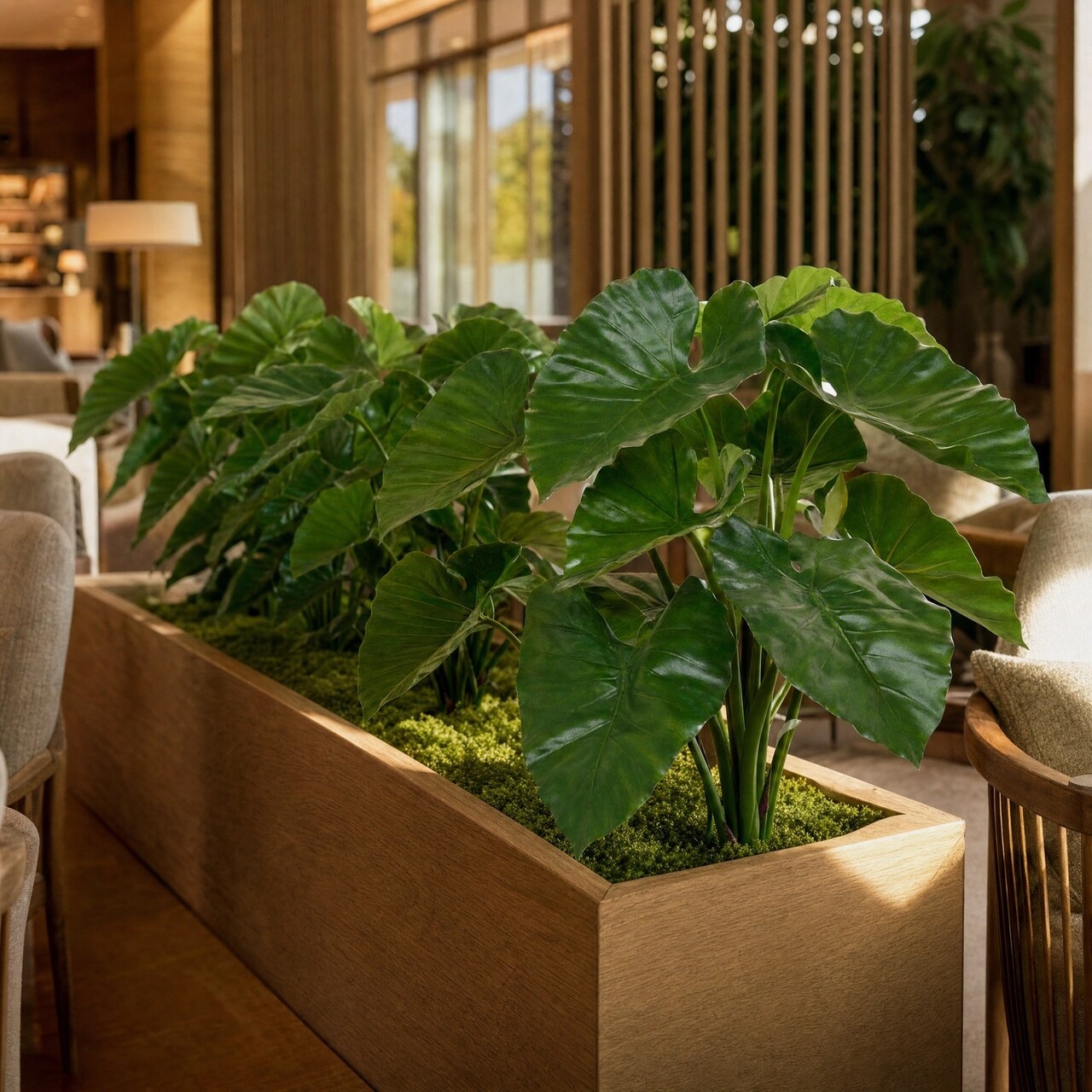 Alocasia Calidora kunstplant 70 cm – brandvertragend