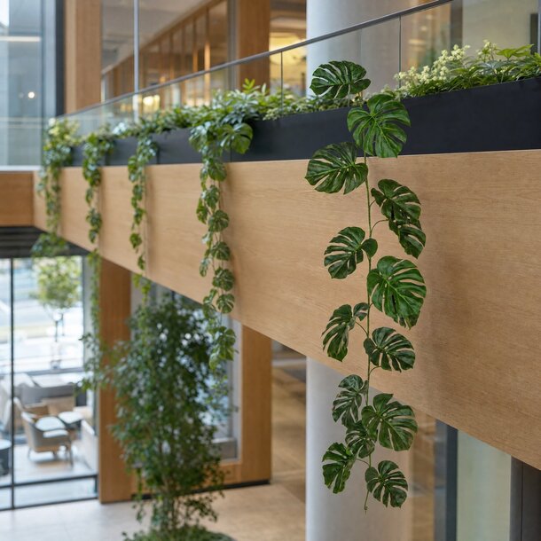 Monstera kunstslinger 180 cm – brandvertragend