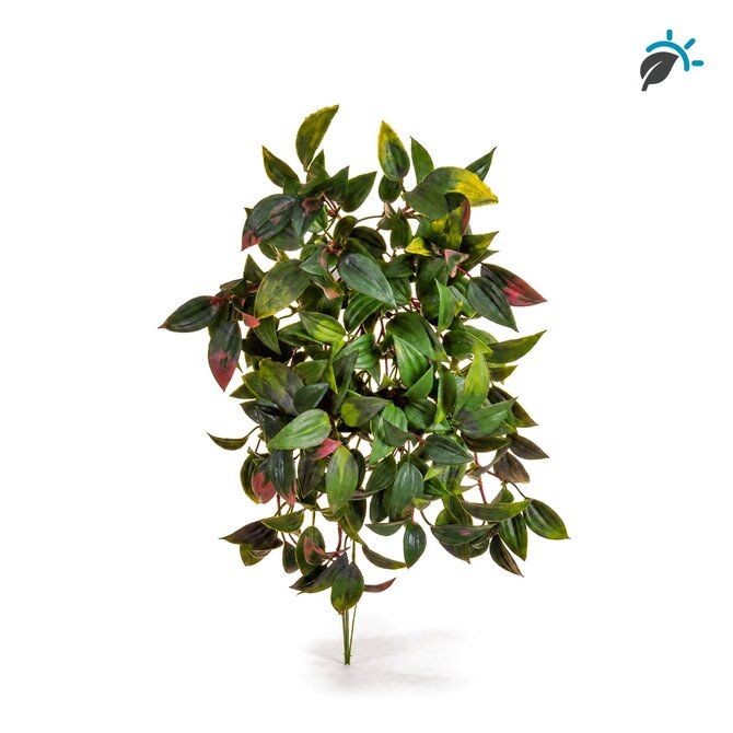 Coolplant Kunsthangplant groen-rood 37 cm – UV-resistent