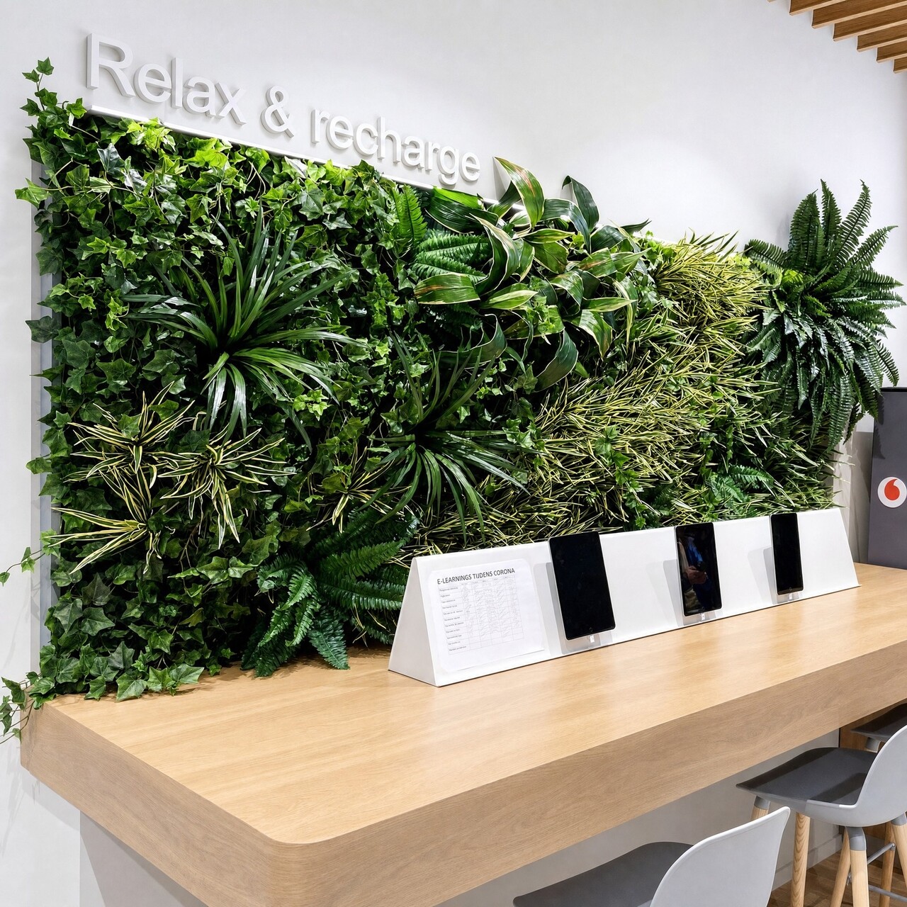 Brandvertragende groene wand op maat – per m² incl. montage