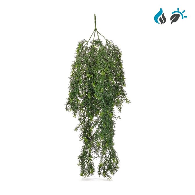 Coolplant Asparagus Sprengeri kunsthangplant 85 cm – brandvertragend &