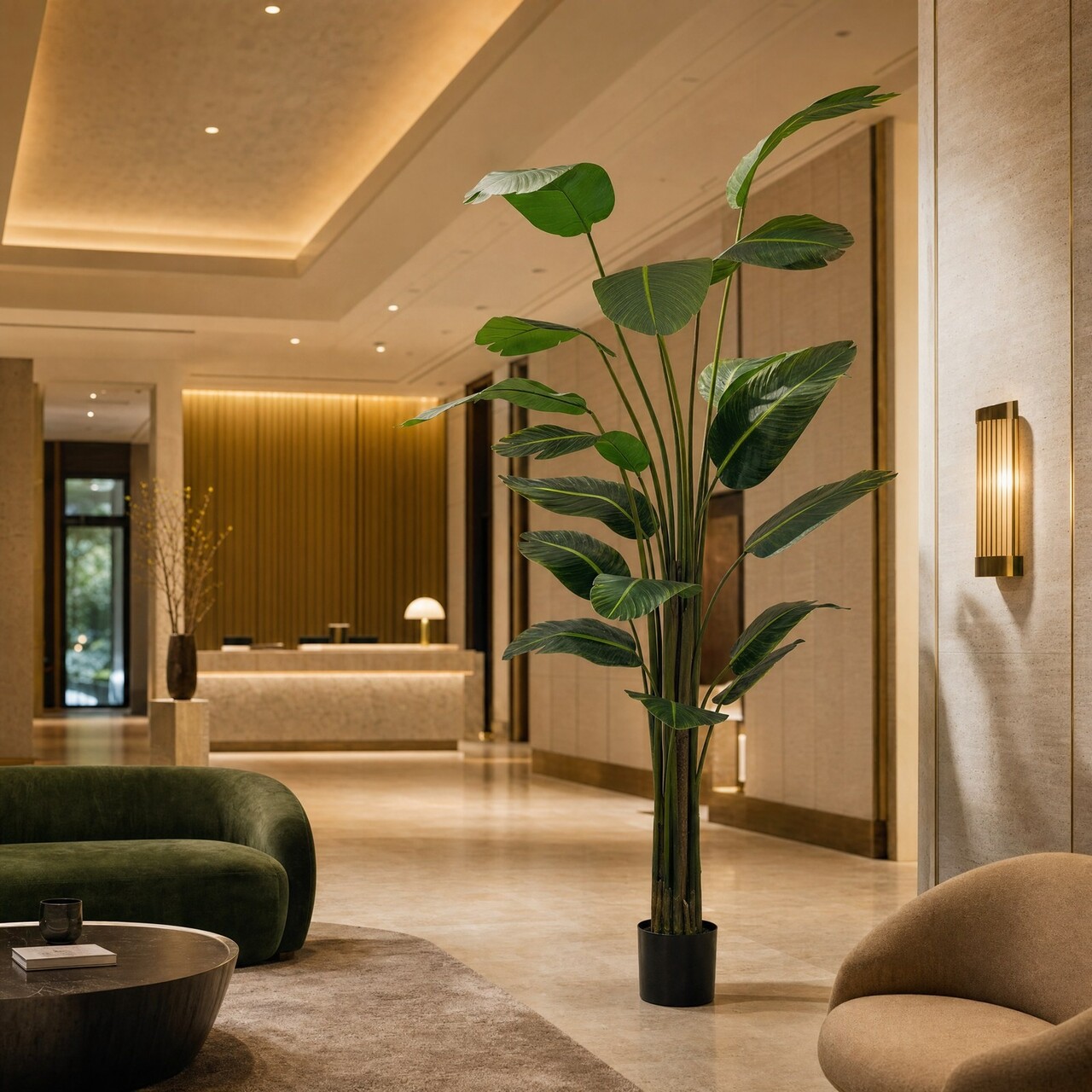Strelitzia kunstplant 240 cm – brandvertragend