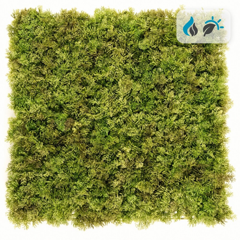 Coolplant Kunstmoos-Wandpaneel pro m² – schwer entflammbar & UV-beständig