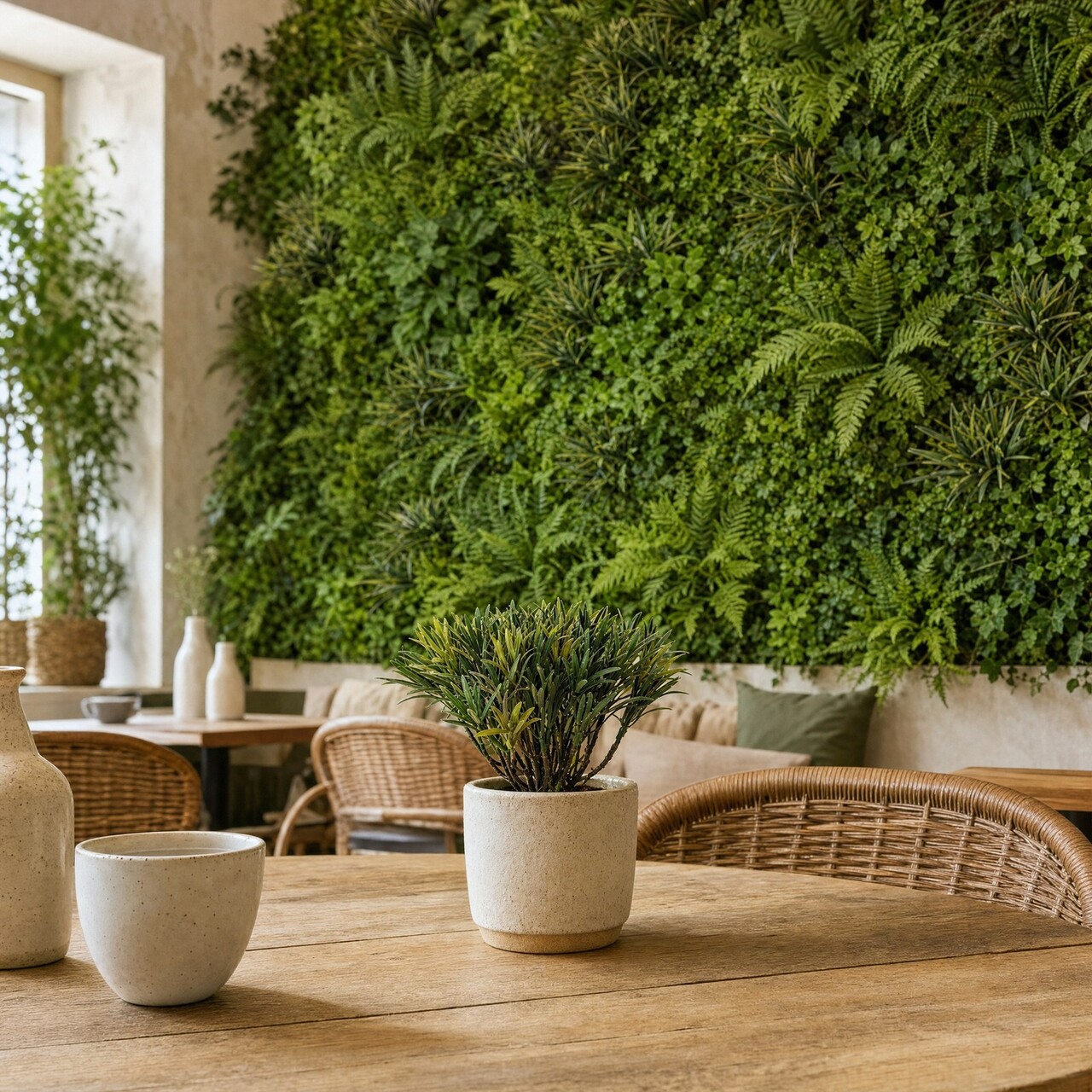 Podocarpus kunstboeket 20 cm – brandvertragend