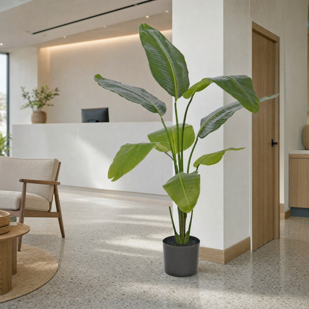 Strelitzia Kunstpflanze 120 cm