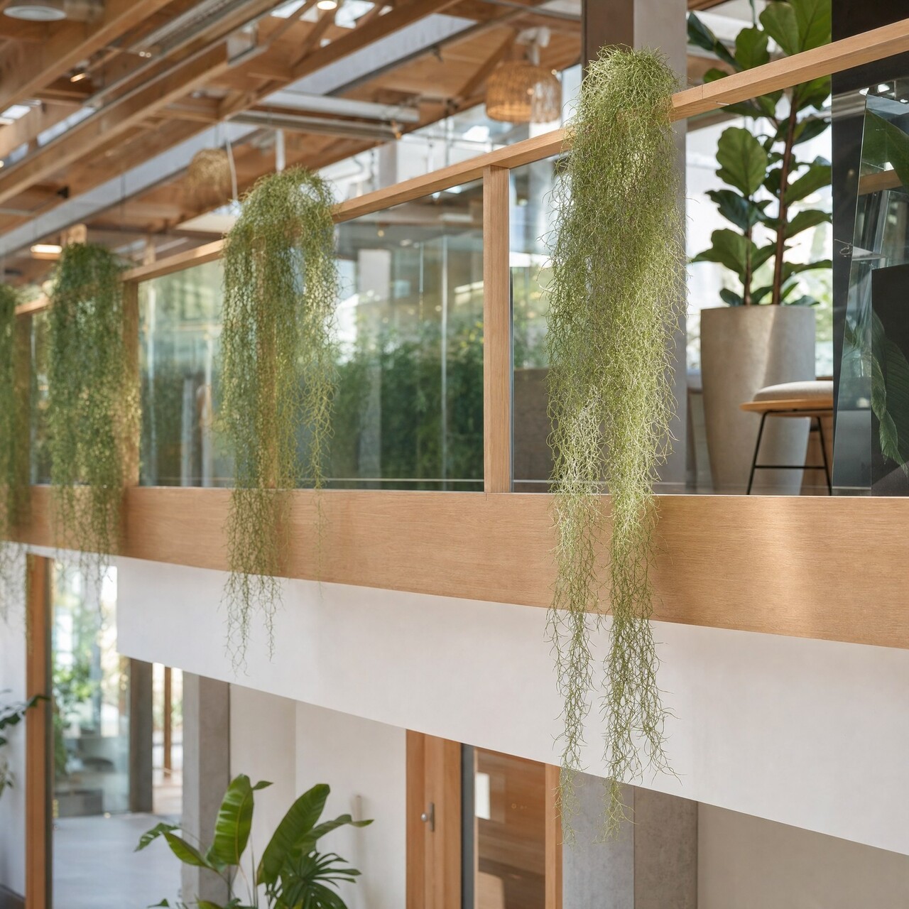 Tillandsia kunsthangplant deluxe 120 cm