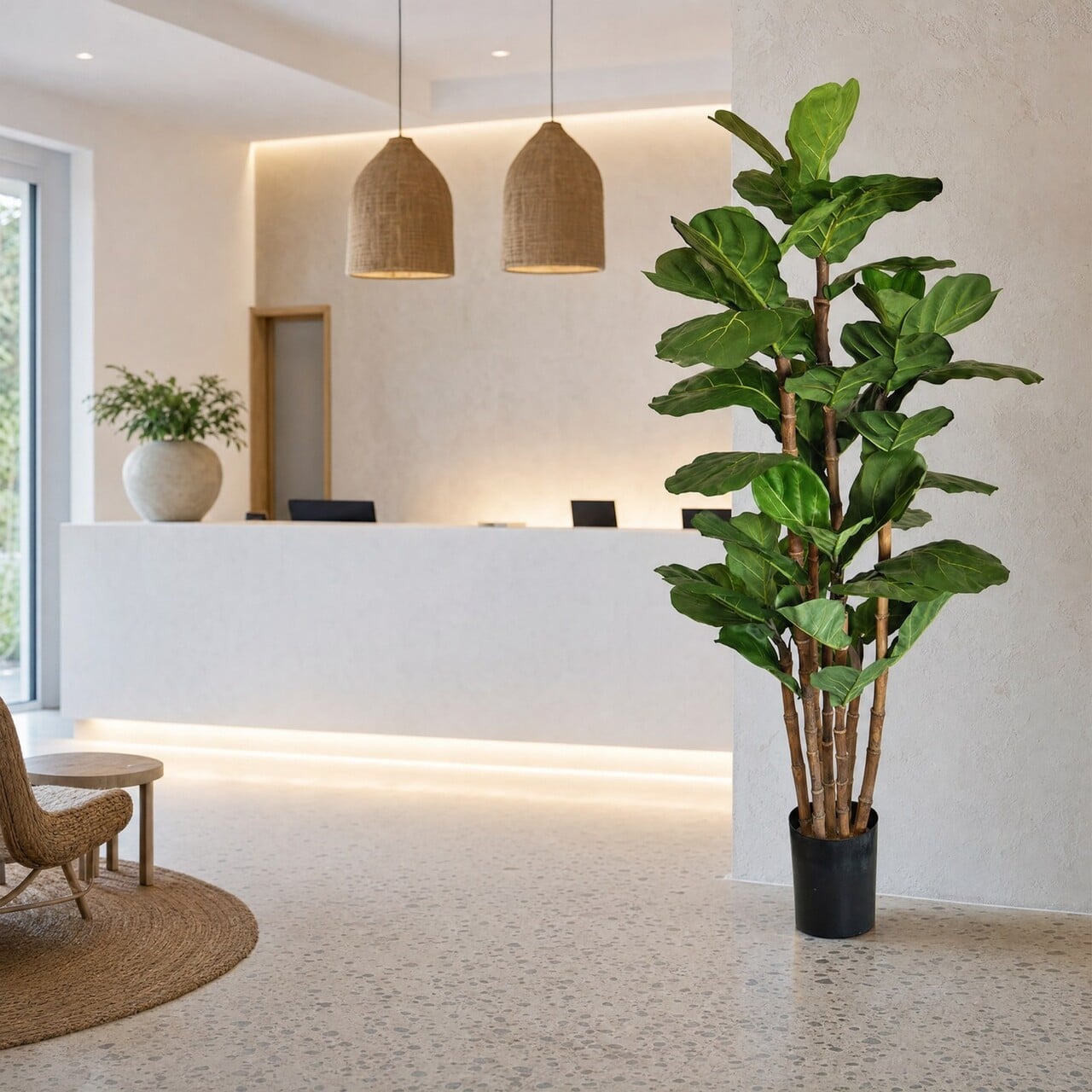 Ficus Lyrata kunstplant deluxe 165 cm