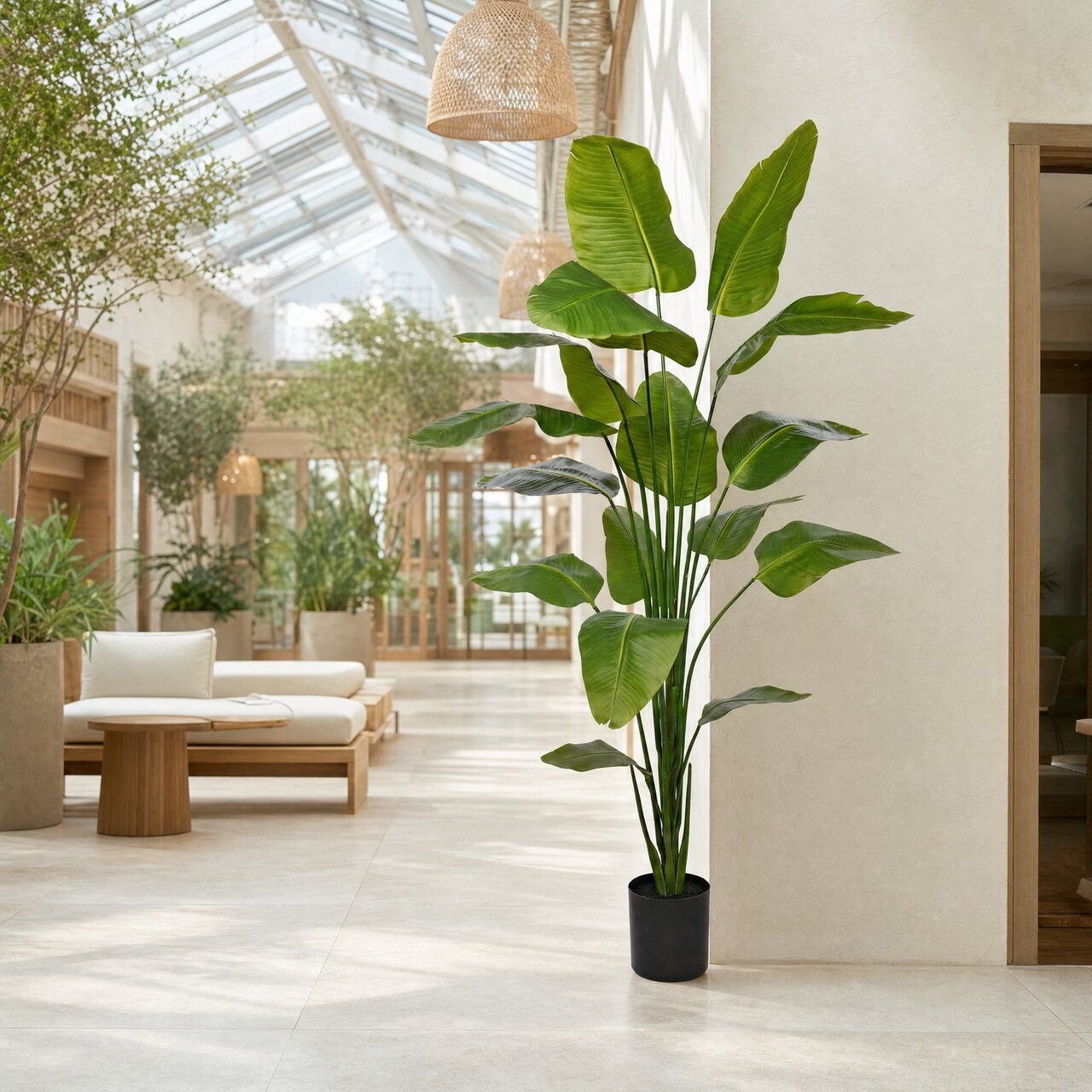 Strelitzia Kunstpflanze 210 cm