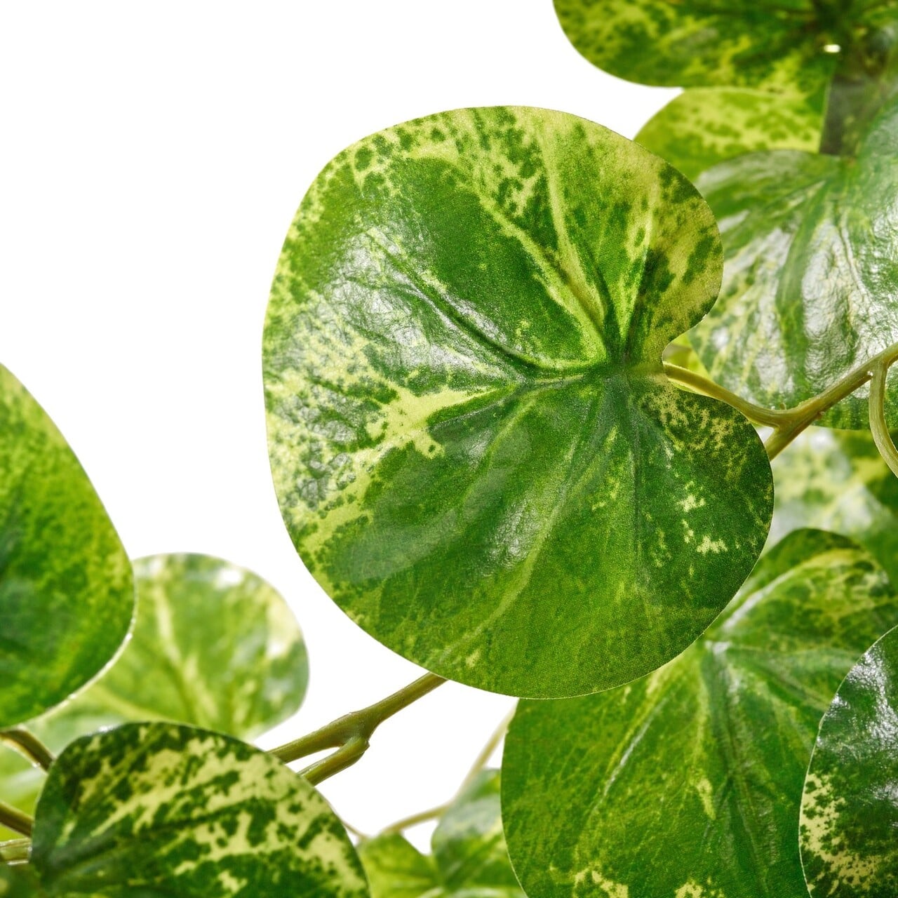 Pilea kunsthangplant bont 60 cm
