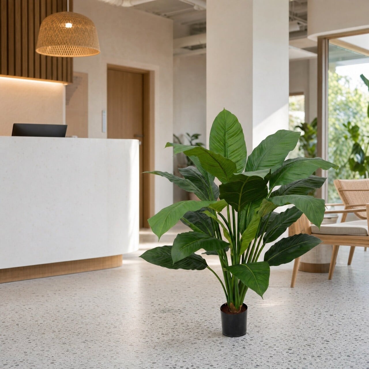 Spathiphyllum kunstplant 100 cm