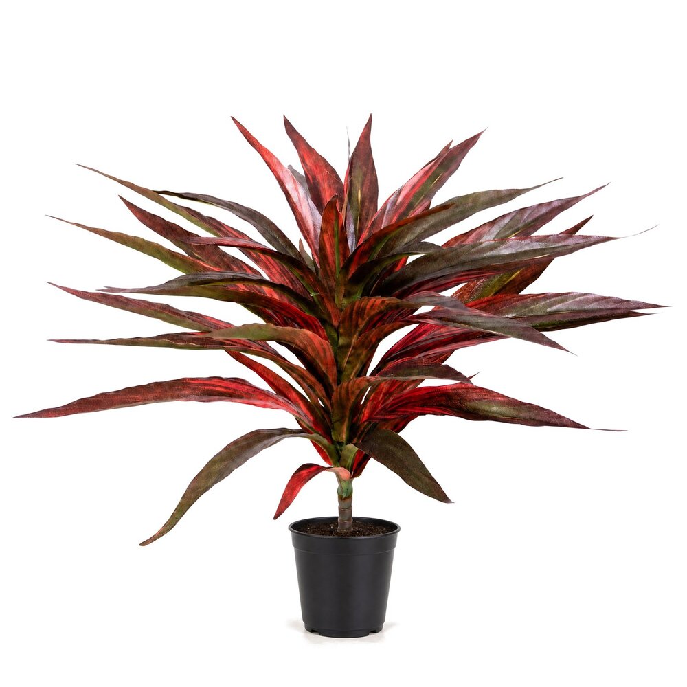 Coolplant Dracaena kunstplant groen-rood 30 cm