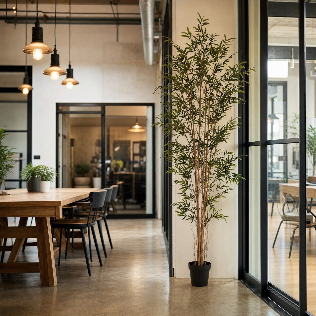 Bamboe kunstplant 210 cm