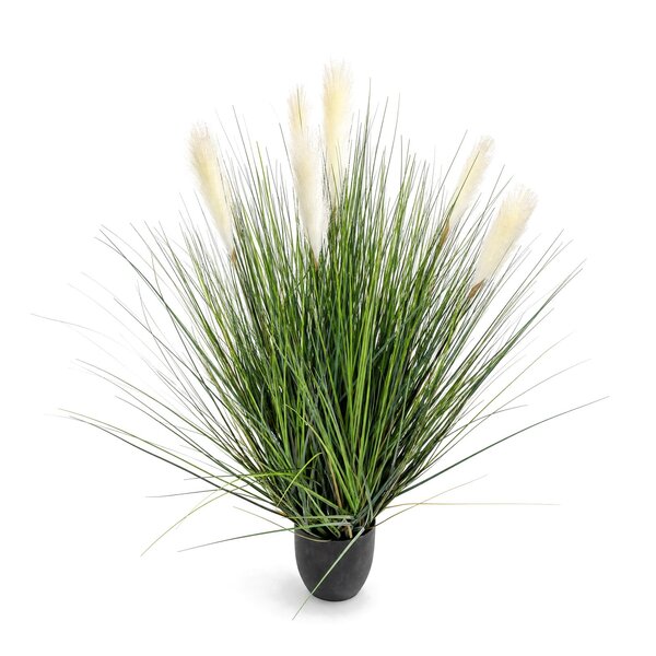 Coolplant Rietgras kunstplant wit 110 cm