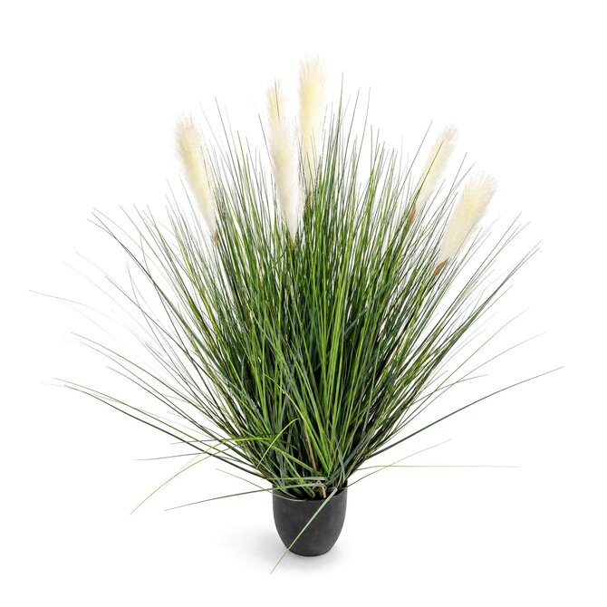 Coolplant Rietgras kunstplant wit 110 cm