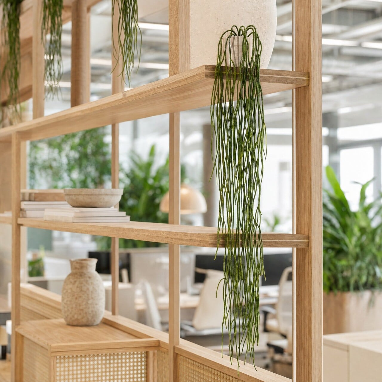 Rhipsalis kunsthangplant 65 cm