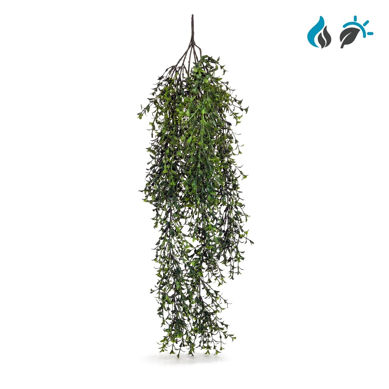 Veervaren kunsthangplant 80 cm – FR & UV-bestendig