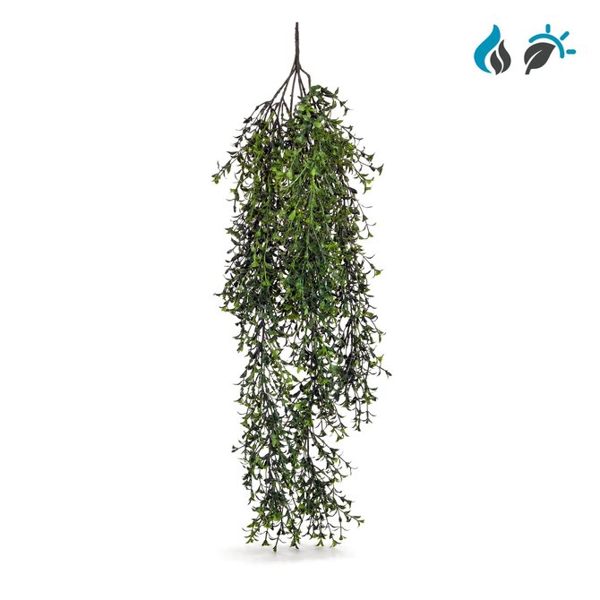 Veervaren kunsthangplant 80 cm – FR & UV-bestendig