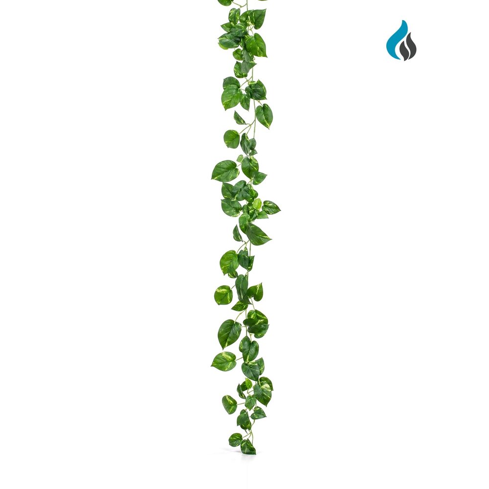 Pothos Kunstgirlande bunt 182 cm – schwer entflammbar