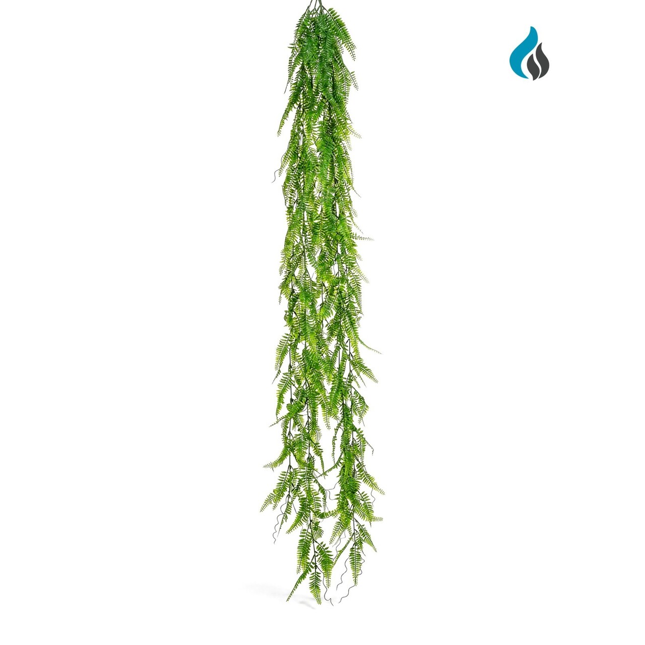 Veervaren kunsthangplant groen 167 cm – brandvertragend