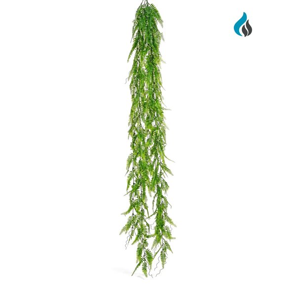 Veervaren kunsthangplant groen 167 cm – brandvertragend