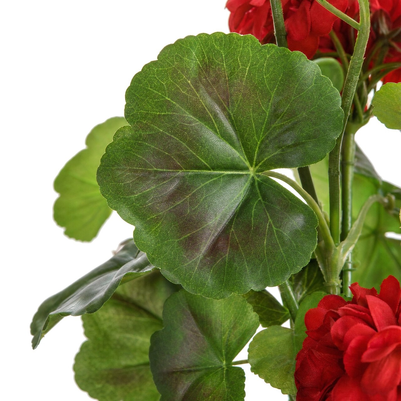 Geranium Kunsthängepflanze rot 73 cm – schwer entflammbar