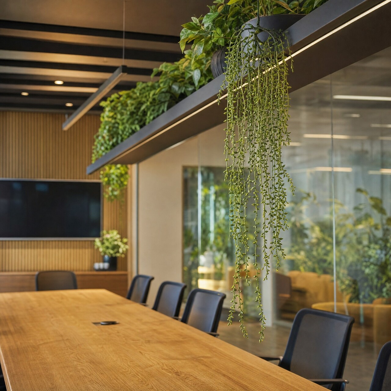 Varen kunsthangplant 85 cm – brandvertragend