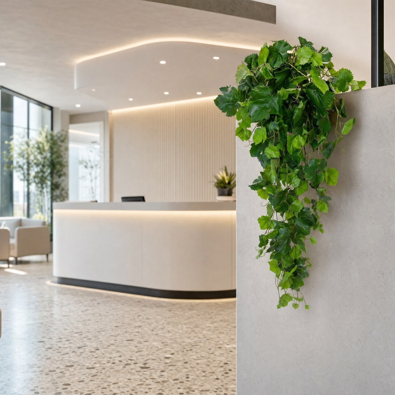 Druivenklimop kunsthangplant 102 cm – brandvertragend