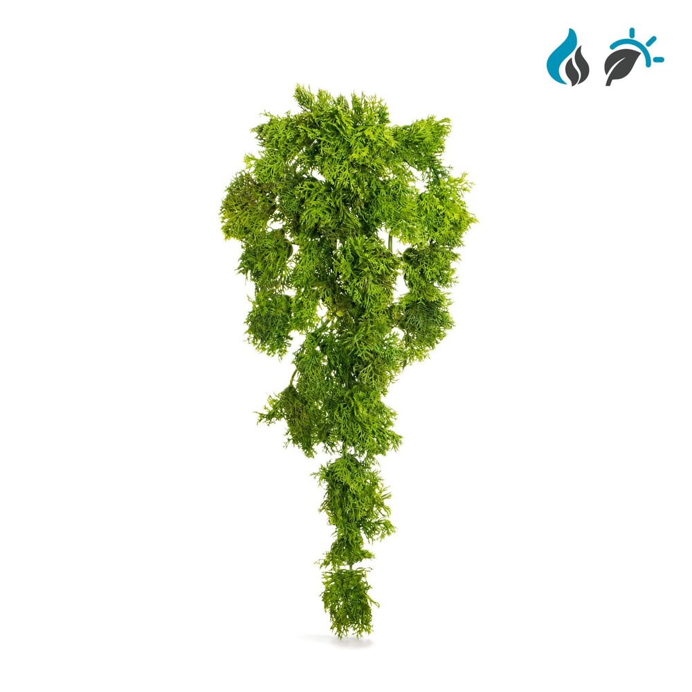 Rendiermos kunsthangplant 35 cm – FR & UV-bestendig