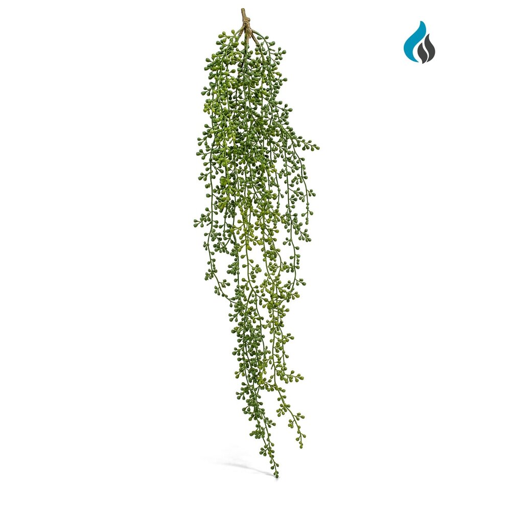 Senecio Kunsthängepflanze 97 cm – schwer entflammbar