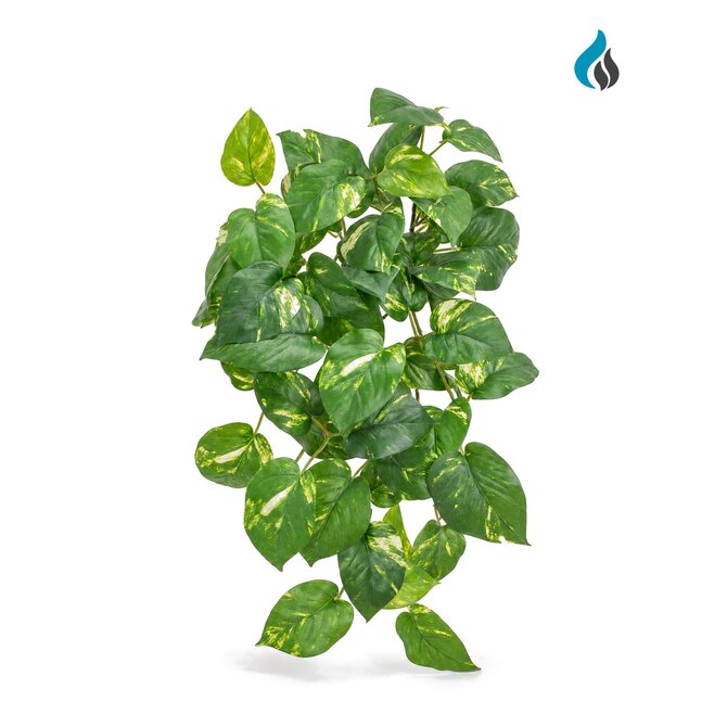 Pothos Kunsthängepflanze bunt 51 cm – schwer entflammbar