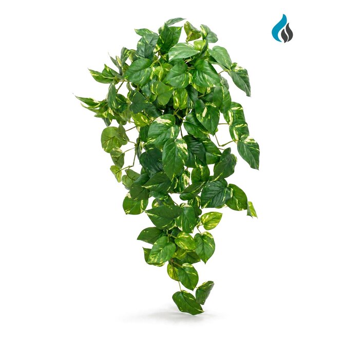 Pothos kunsthangplant bont 83 cm – brandvertragend