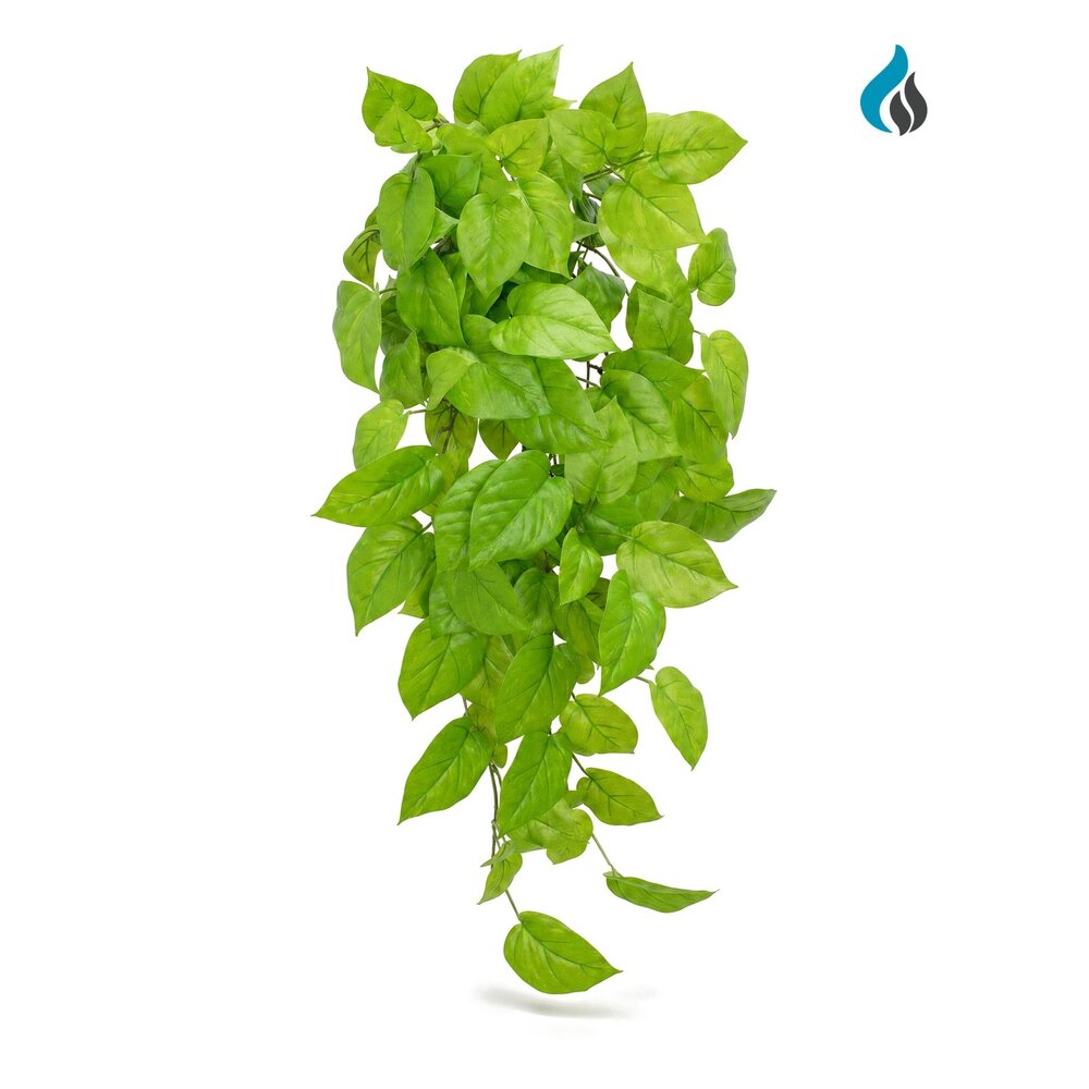 Pothos kunsthangplant lichtgroen 83 cm – brandvertragend