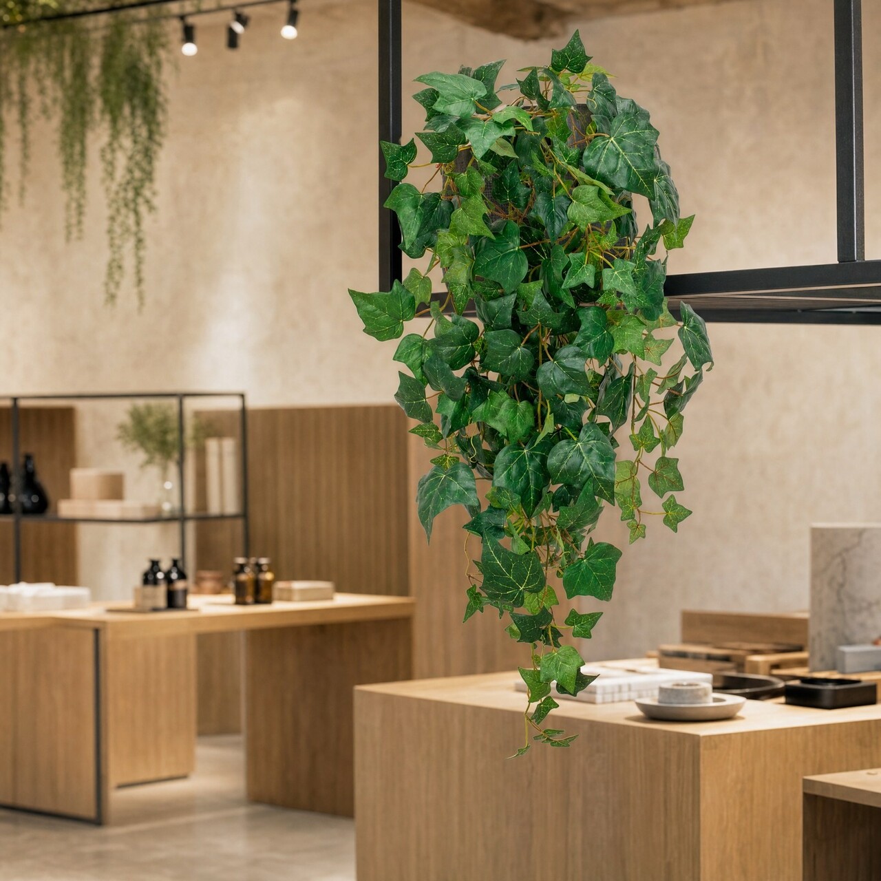 Hedera kunsthangplant vol 106 cm – brandvertragend