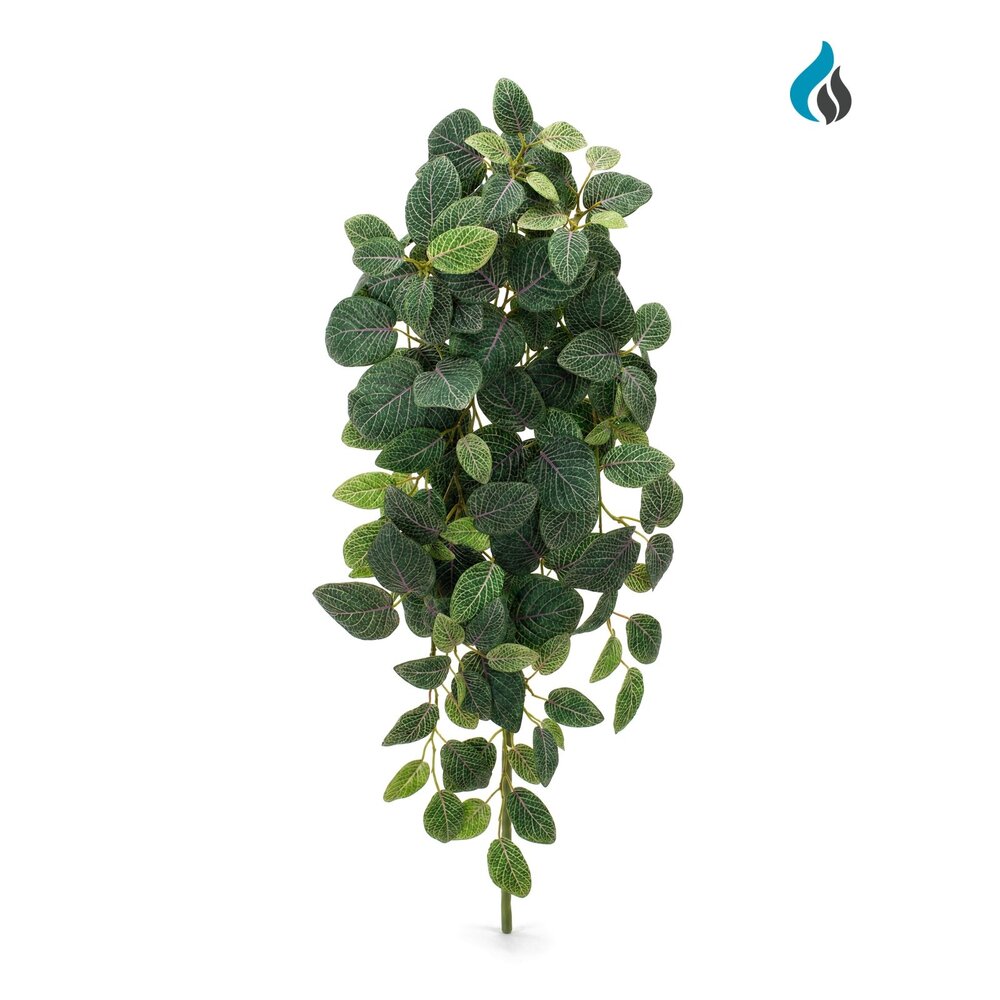 Fittonia kunsthangplant 70 cm – brandvertragend