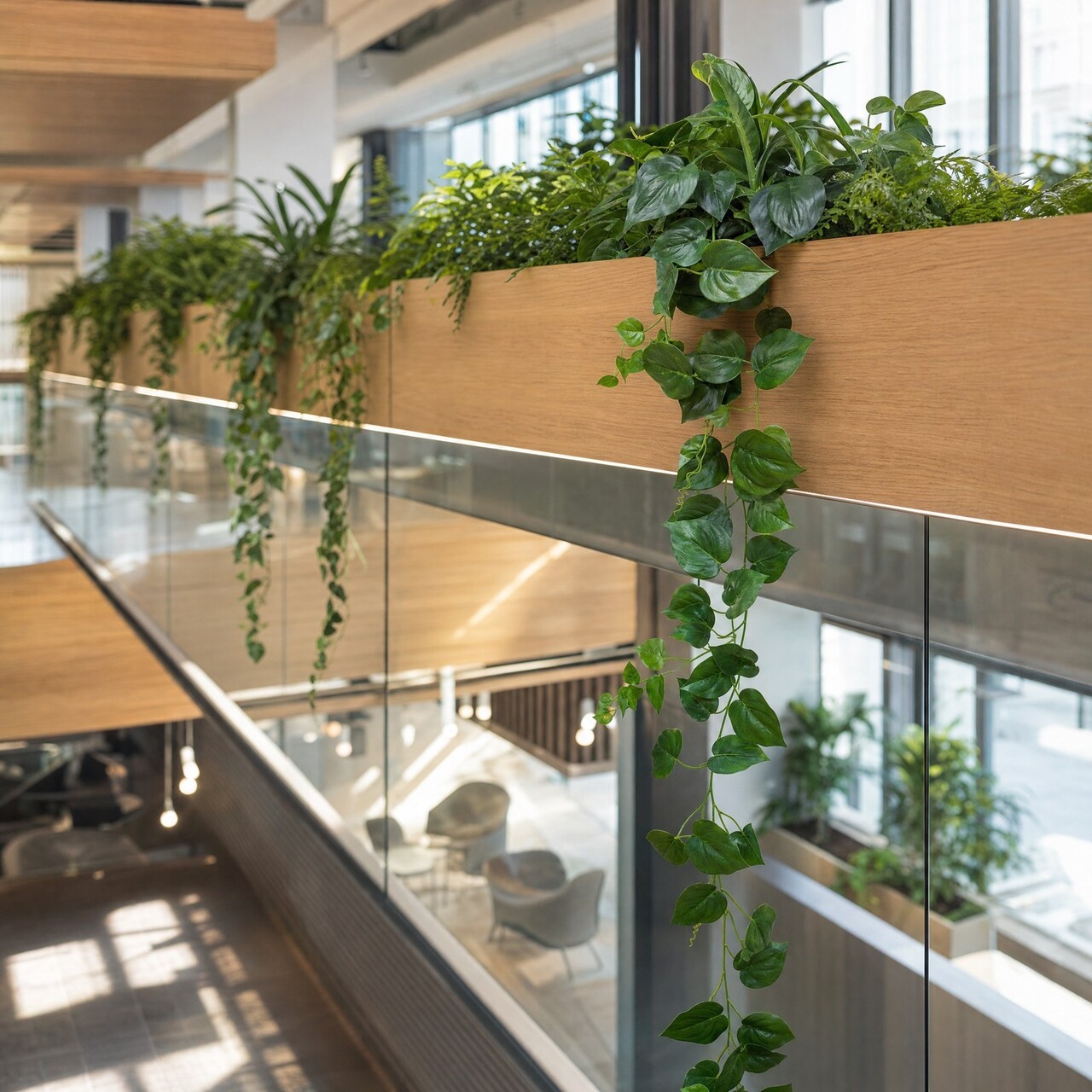 Philodendron Kunstgirlande 200 cm – schwer entflammbar