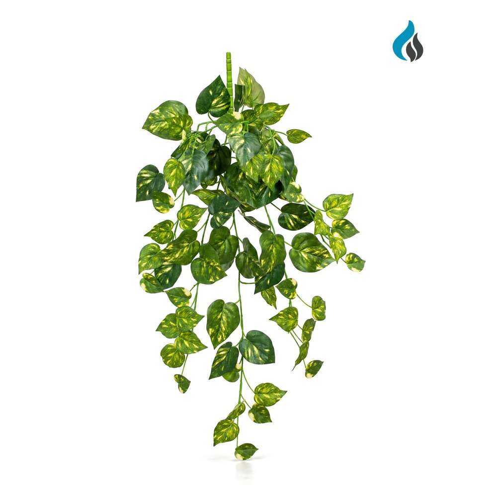 Pothos kunsthangplant bont 80 cm – brandvertragend