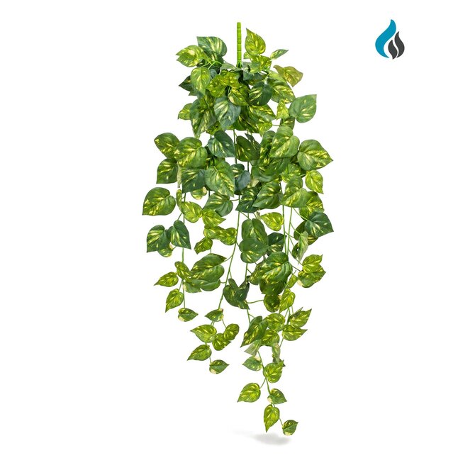 Pothos kunsthangplant bont 110 cm – brandvertragend