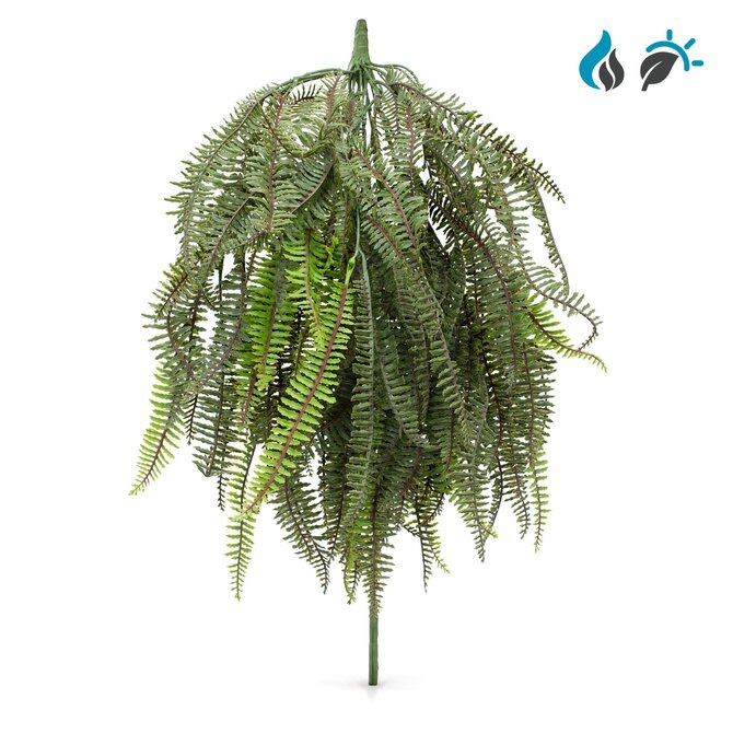 Bostonvaren kunsthangplant groen 53 cm – FR & UV-bestendig