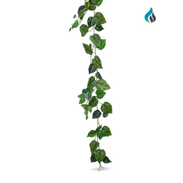 Scindapsus Silver Lady Kunstgirlande 200 cm – schwer entflammbar