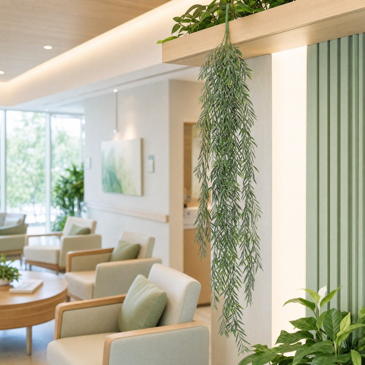 Eucalyptus kunsthanger grijsgroen 104 cm – brandvertragend