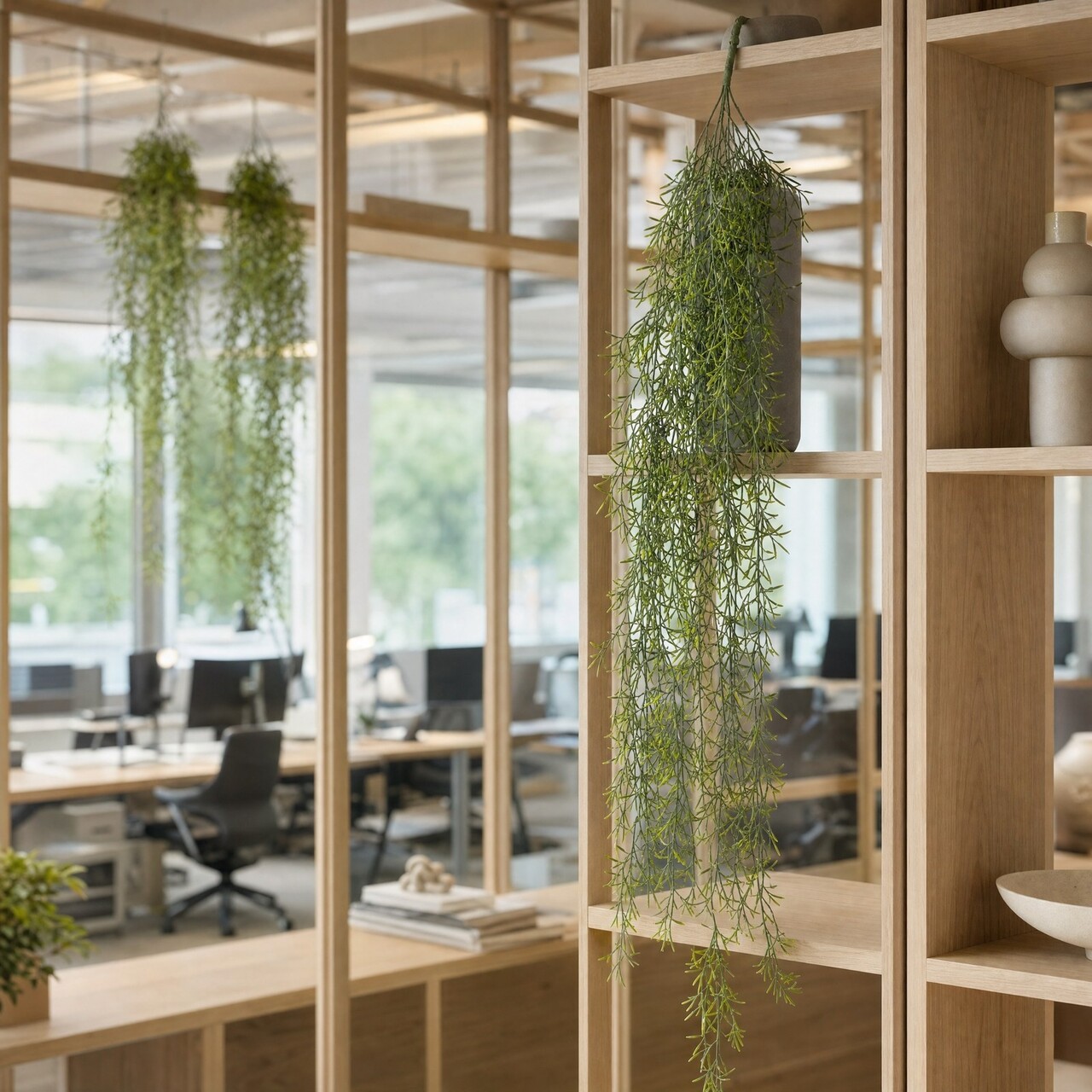 Asparagus kunsthangplant 103 cm – brandvertragend