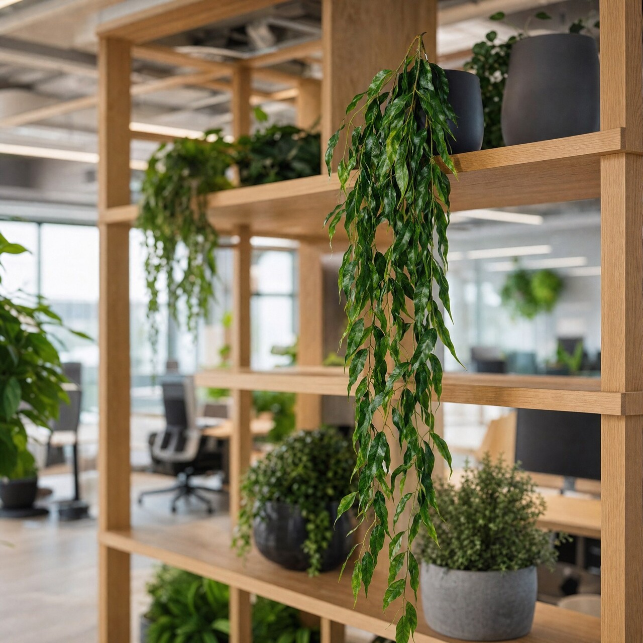 Eukalyptus-Kunsthängepflanze schmalblättrig 115 cm – UV-beständig