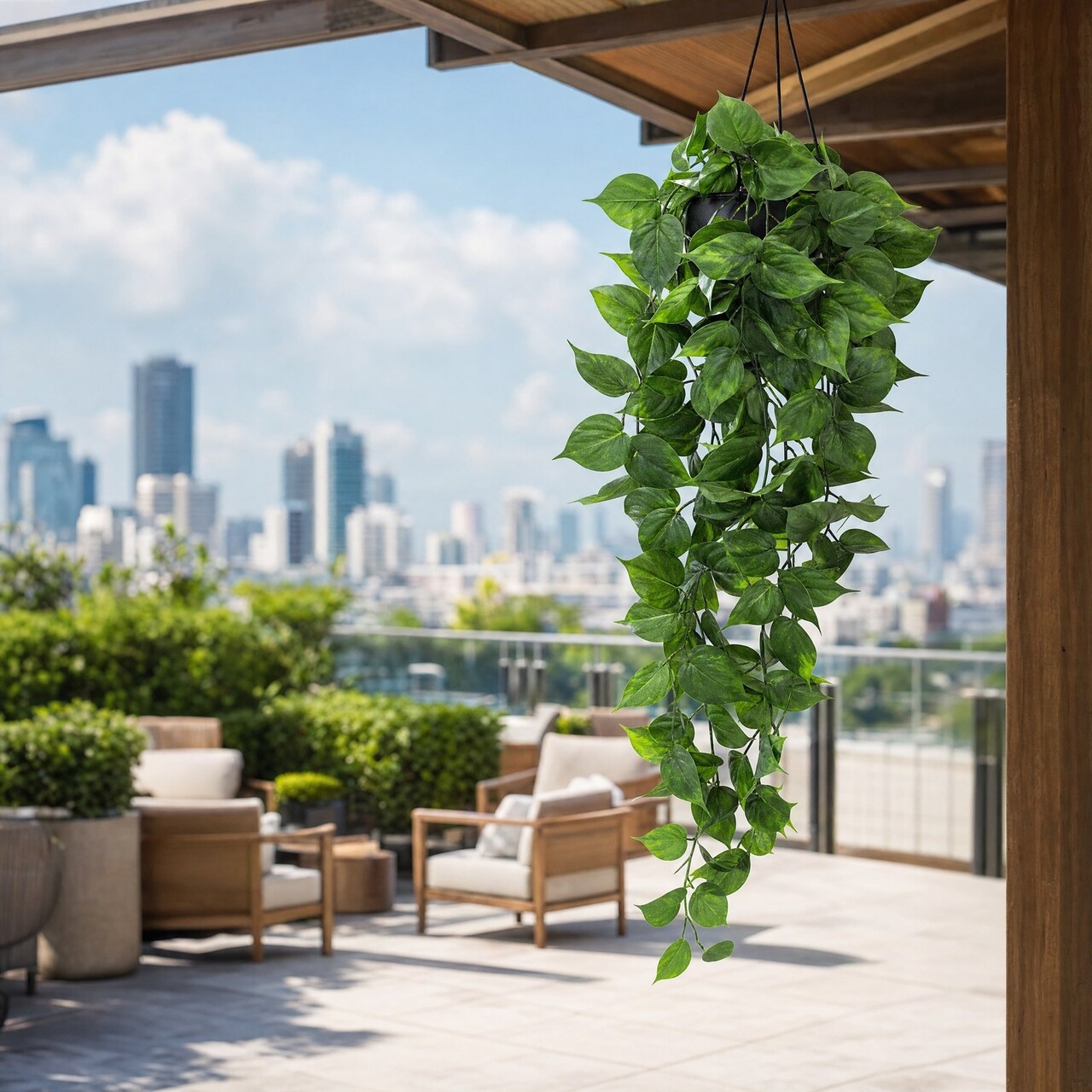 Pothos kunsthangplant 75 cm – UV-bestendig