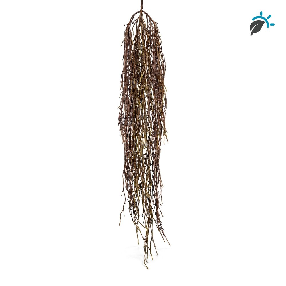 Gras kunsthangplant roodbruin 112 cm – UV-bestendig