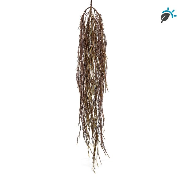 Gras kunsthangplant roodbruin 112 cm – UV-bestendig