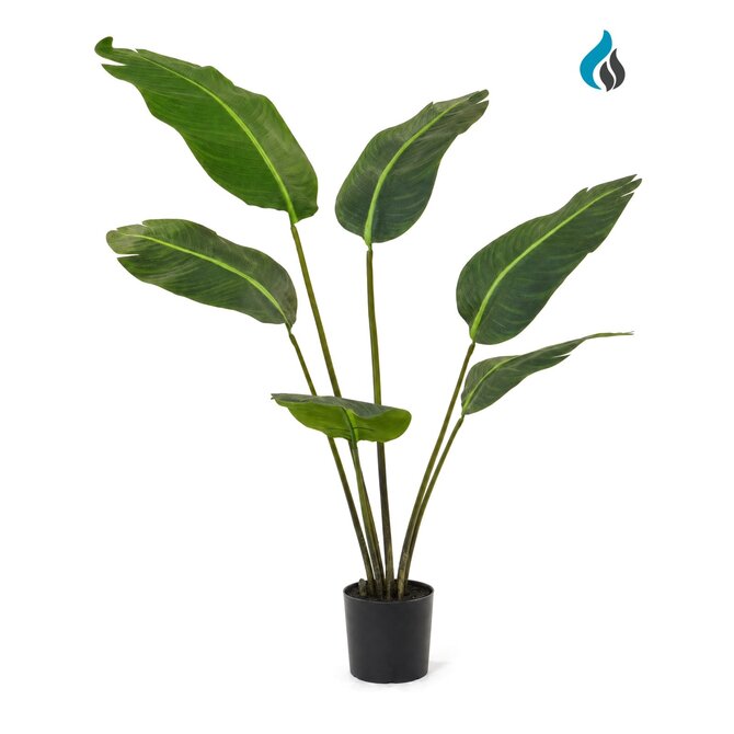 Strelitzia kunstplant 120 cm – brandvertragend