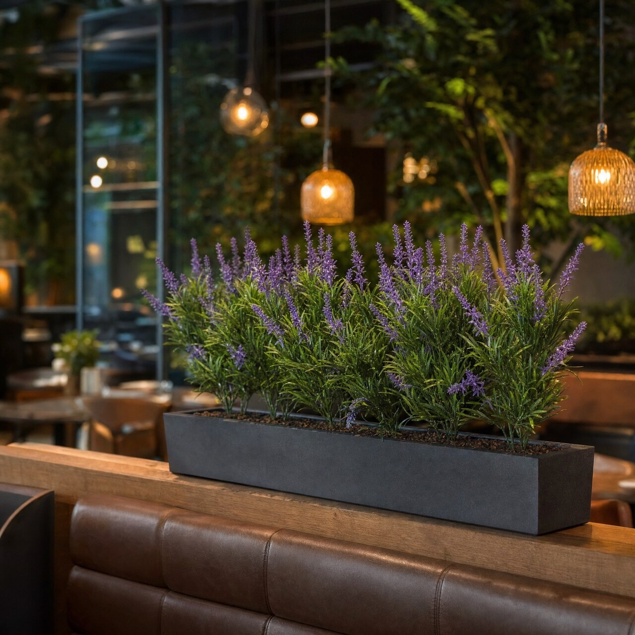 Lavendel kunstboeket paars 46 cm – FR & UV-bestendig
